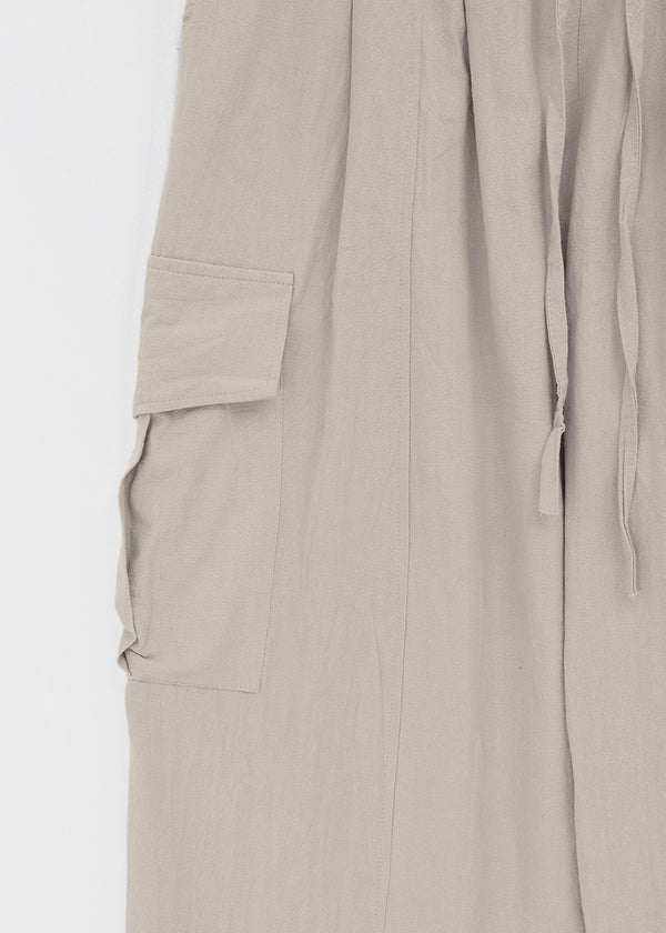 (UNISEX) Polset Wide Linen Cargo Pants