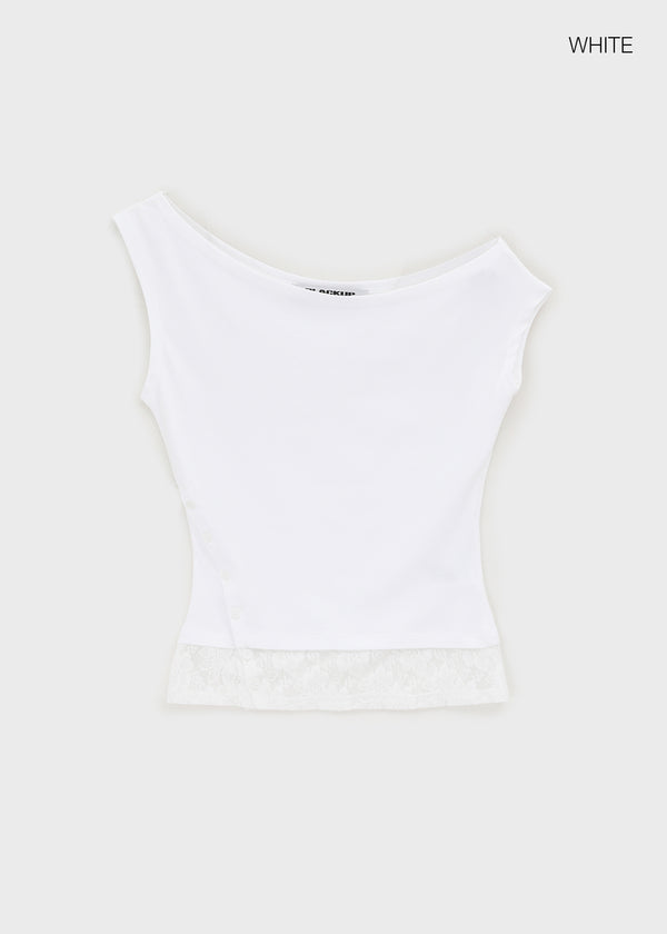 [MADE] Yeltz Lace Asymmetrical Sleeveless