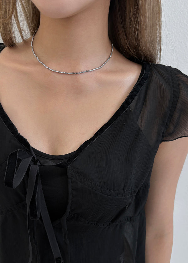 Tranka Silver Mini Ball Necklace