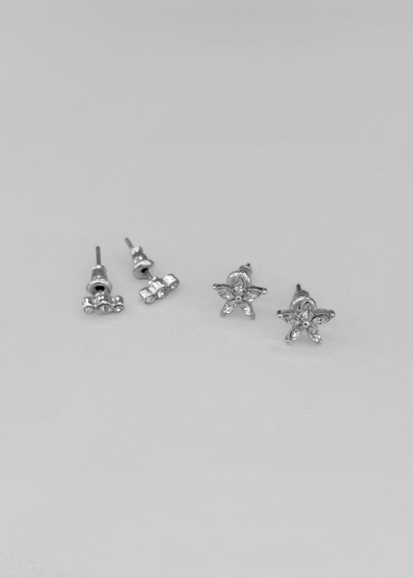 Chakuri 4-Set Cubic Earrings