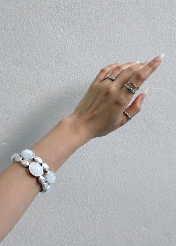 Tromue 4-Set Silver Ring