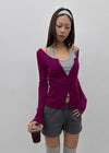 Meer Summer See-through Button Cardigan