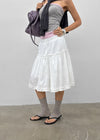 Mirage Frill Banding Midi Skirt