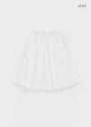 Mirage Frill Banding Midi Skirt