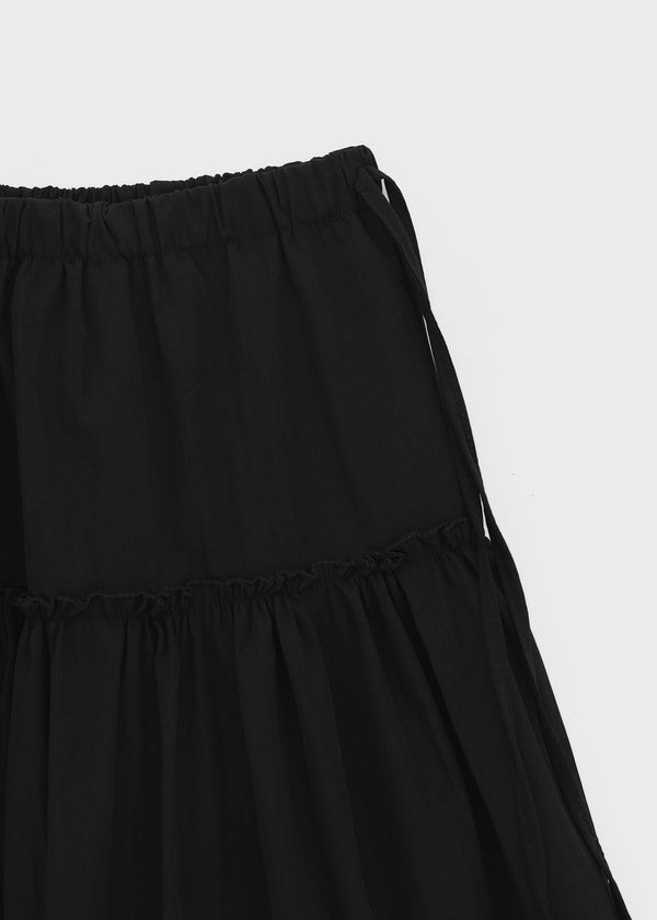 Mirage Frill Banding Midi Skirt