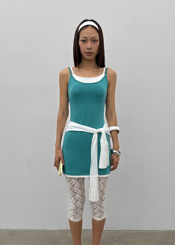 [MADE] Prico Layered Mini Dress (Built-in Cap)