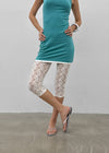 Quark See-through Lace Capri Leggings