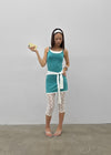 Quark See-through Lace Capri Leggings