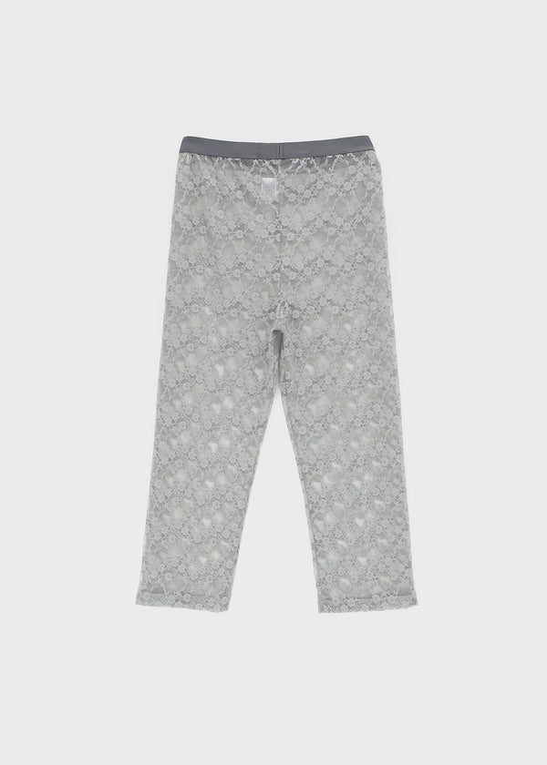 Quark See-through Lace Capri Leggings