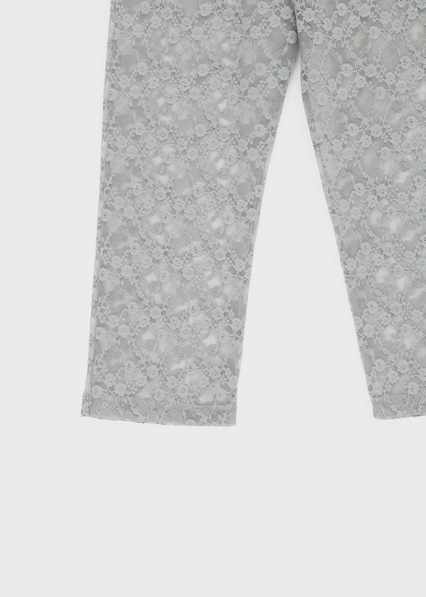 Quark See-through Lace Capri Leggings