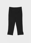 Rust Slit Banding Capri Pants