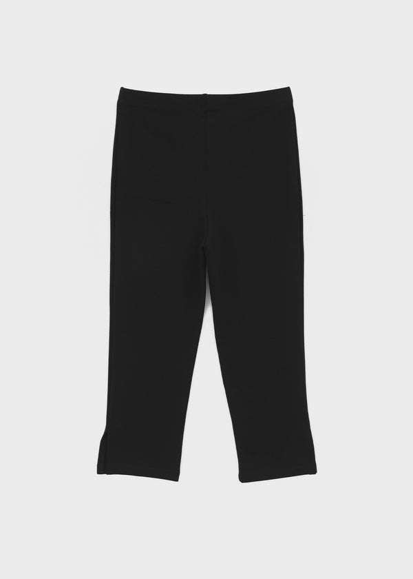 Rust Slit Banding Capri Pants
