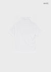 Coated Half-neck Button Short-sleeve Tee