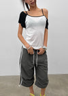 Thomaston Raglan Off-Shoulder Short Sleeve Tee