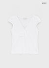 Furness Cap Sleeve Wrap Short Sleeve Tee