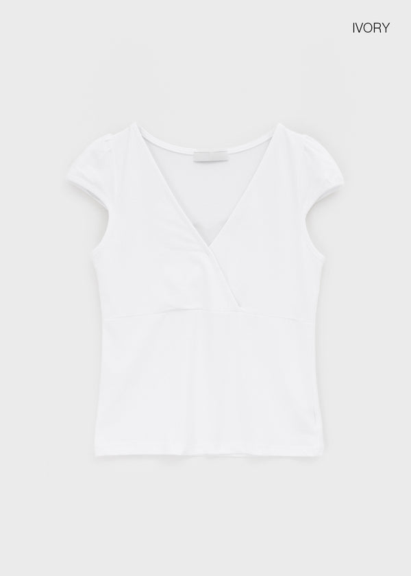 Furness Cap Sleeve Wrap Short Sleeve Tee
