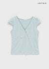 Furness Cap Sleeve Wrap Short Sleeve Tee