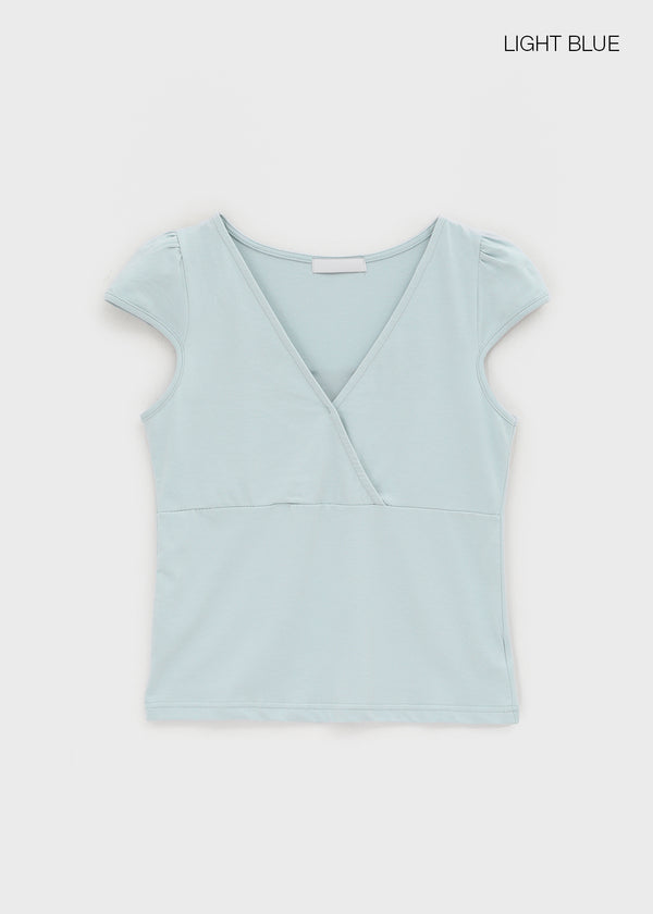 Furness Cap Sleeve Wrap Short Sleeve Tee