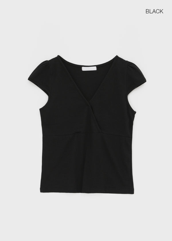 Furness Cap Sleeve Wrap Short Sleeve Tee