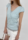 Furness Cap Sleeve Wrap Short Sleeve Tee