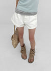 Nicket Roll-up Cotton Shorts (Belt Set)