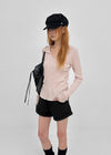 Tinta Ribbed Collared Long Sleeve Tee