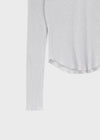Tinta Ribbed Collared Long Sleeve Tee