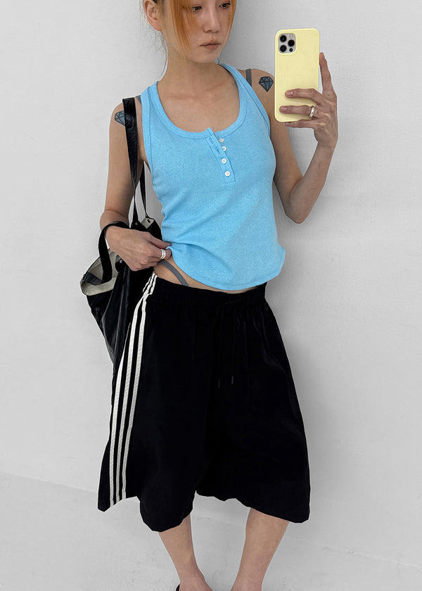 (UNISEX) Comkit Track Bermuda Banding Pants
