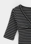 Quartz Stripe Wrap Half-Sleeve Tee