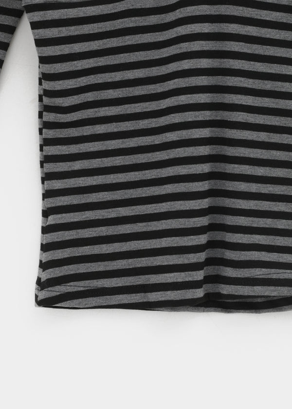Quartz Stripe Wrap Half-Sleeve Tee