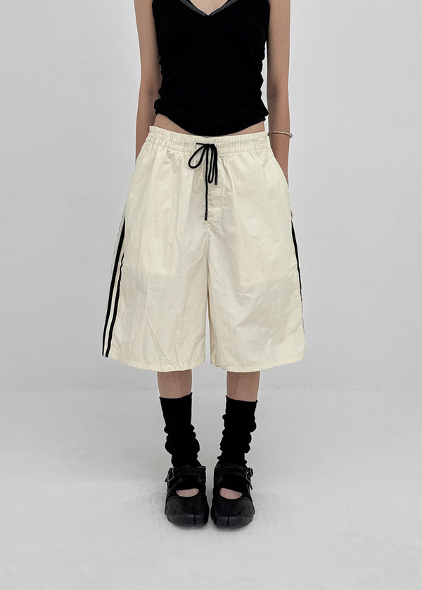 (UNISEX) Comkit Track Bermuda Banding Pants