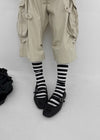 Combill Striped Over-the-knee Socks