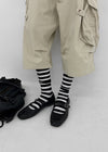 Combill Striped Over-the-knee Socks