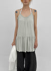 Kosha Shirred Layered Mini Dress