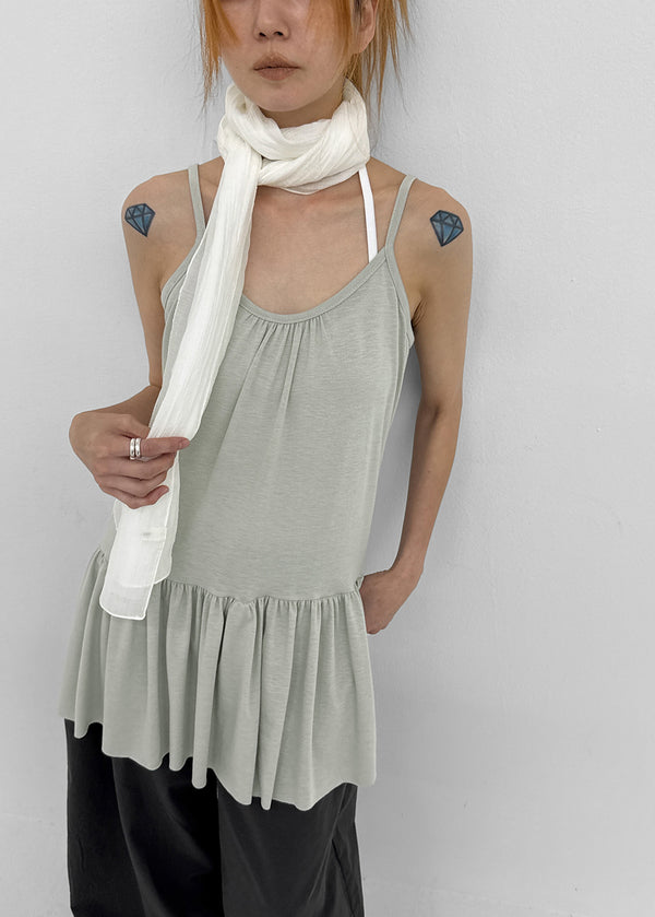 Kosha Shirred Layered Mini Dress