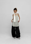 Kosha Shirred Layered Mini Dress