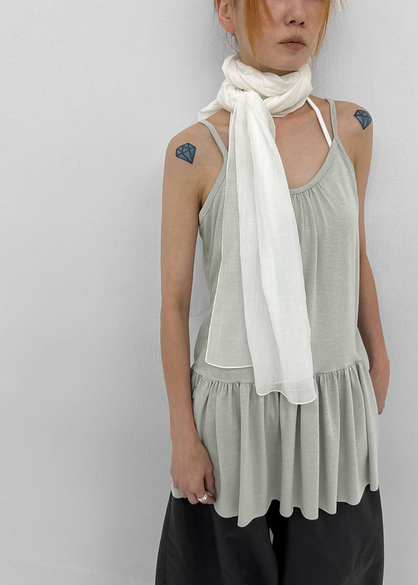 Kosha Shirred Layered Mini Dress