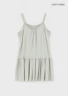 Kosha Shirred Layered Mini Dress