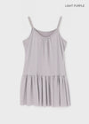 Kosha Shirred Layered Mini Dress