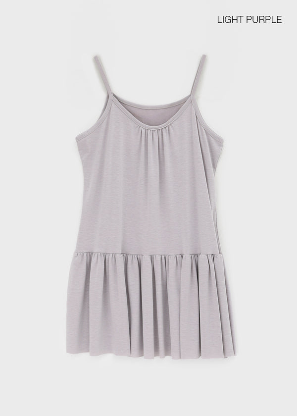 Kosha Shirred Layered Mini Dress