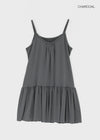 Kosha Shirred Layered Mini Dress