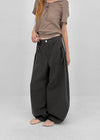 Tumple Shirred Wide Balloon Pants