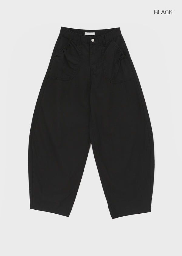 Tumple Shirred Wide Balloon Pants