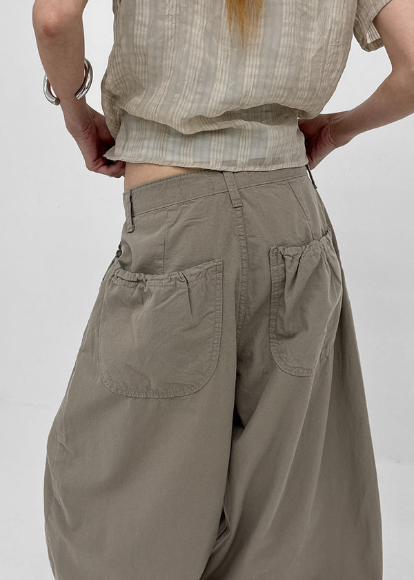 Tumple Shirred Wide Balloon Pants