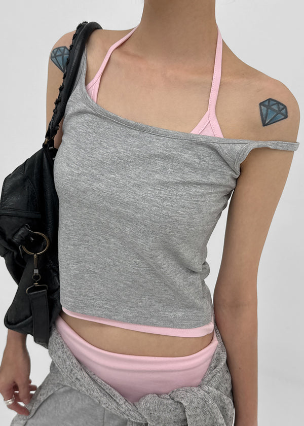 [MADE] Mellow Layered Halter Sleeveless (Set Available)