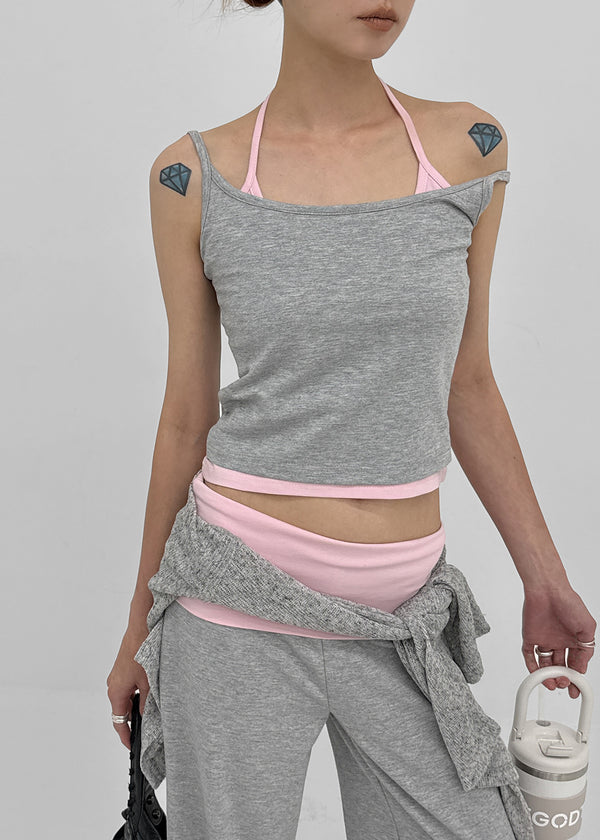 [MADE] Mellow Layered Halter Sleeveless (Set Available)