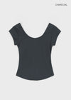 Jay's Summer Deep U-Neck Short Sleeve Tee