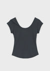 Jay's Summer Deep U-Neck Short Sleeve Tee