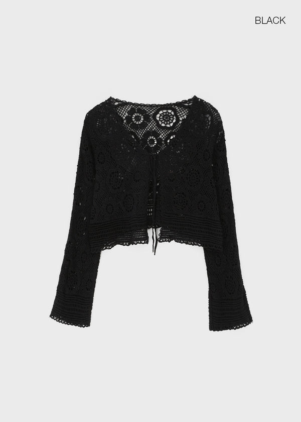 Kink Crochet Knit Cardigan