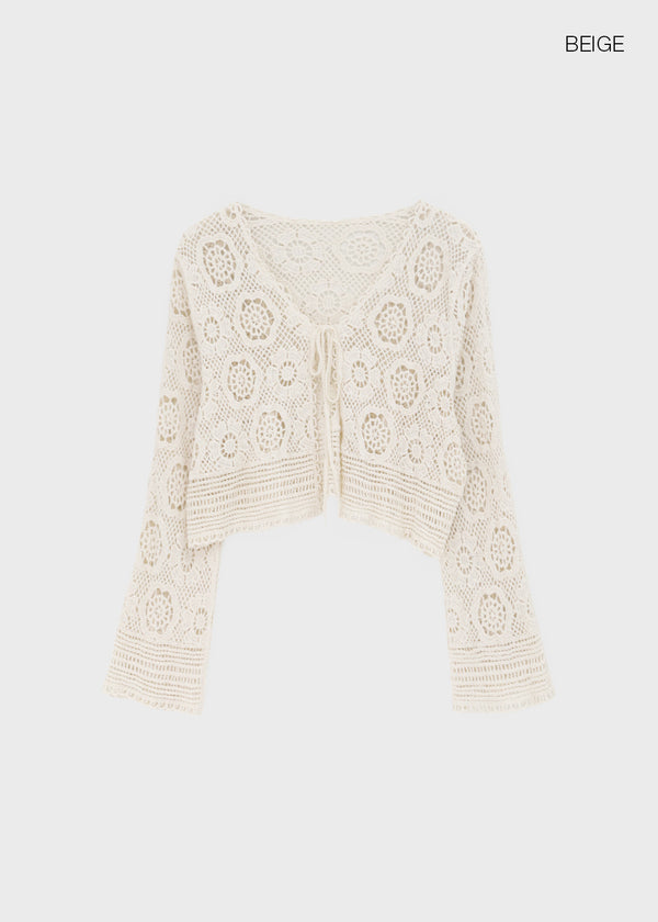 Kink Crochet Knit Cardigan